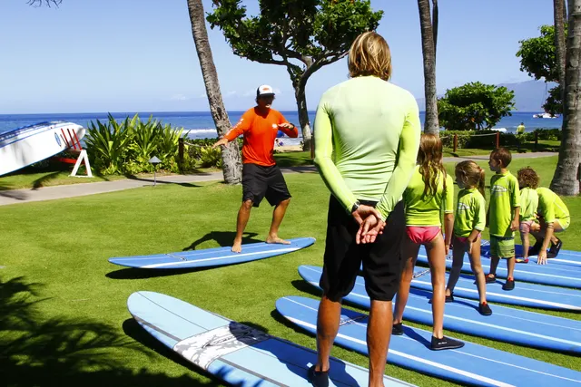 Group Surf Lessons from Kaanapali Beach